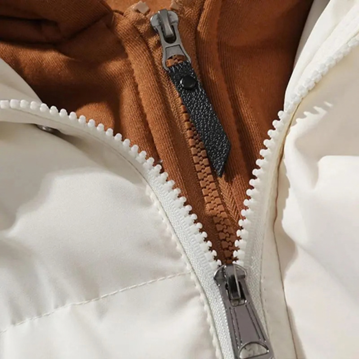 Women's Quilted Hooded Puffer Vest Zip Front Fleece Lined