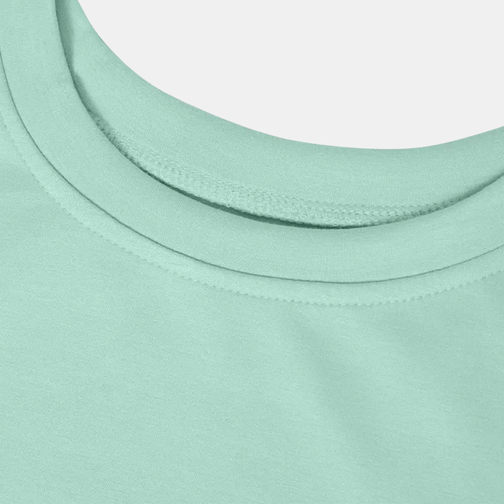 Women's Scallop Hem Crewneck Oversized Sweatshirt