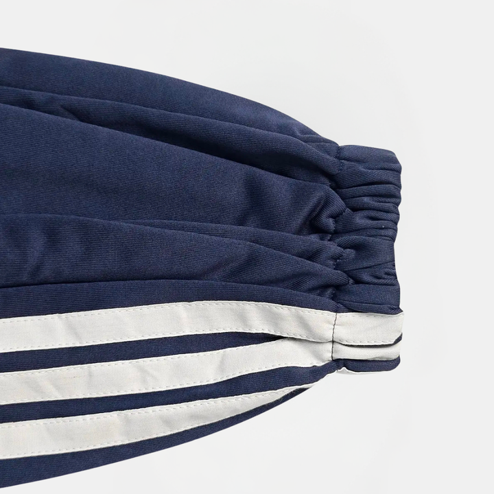 Women's Zip Front Stand Collar Contrast Stripe Balloon Overall