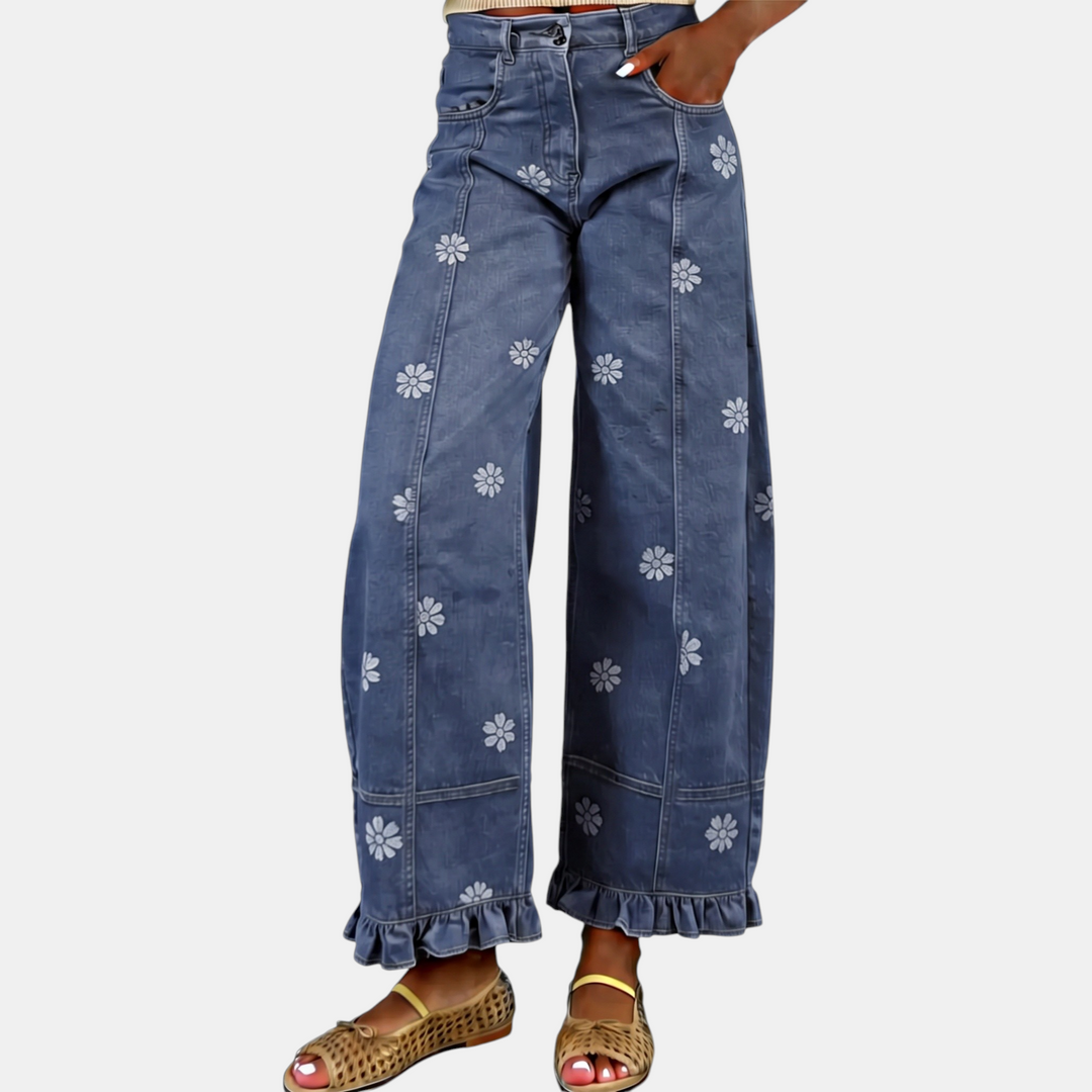 Dark Blue Floral