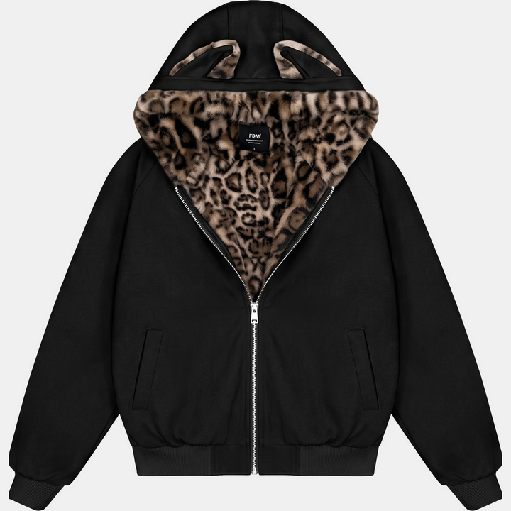 Leopard Fur Black